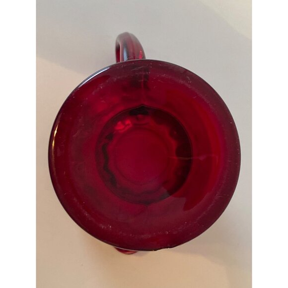Creamer Handle Glass Ruby Red 3.5 x 4.5 in Replacement Vintage - Picture 9 of 11